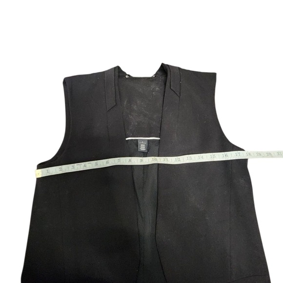 White House Black Market Jackets & Blazers - White House Black Market Black Sleeveless Open Front Vest Size 4‎